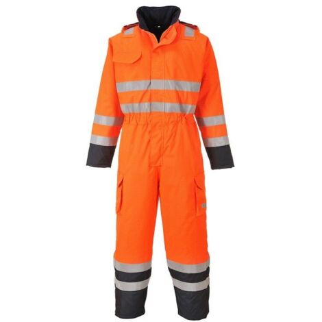 Combinaison De Pluie Hi-vis Bizflame Couleur : Orange/marine Taille S - Portwest (1/2)