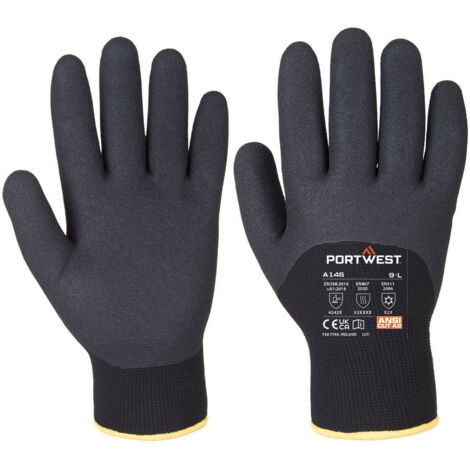 Gant Hiver Arctic Couleur : Noir Taille Xl - Portwest