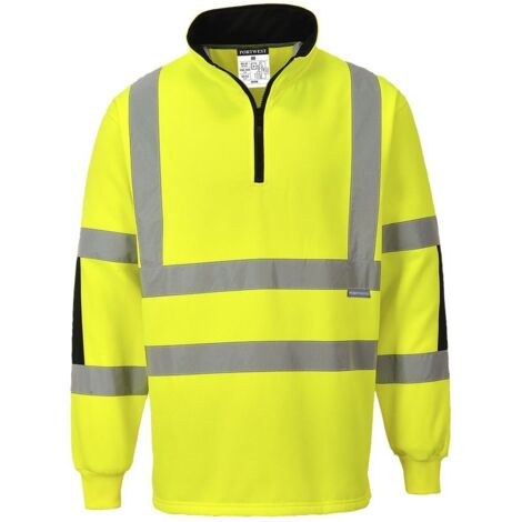 Sweatshirt Rugby Xenon Couleur : Jaune Taille Xl - Portwest