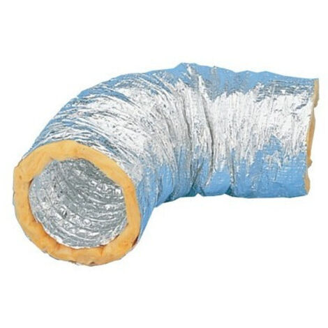 Unelvent – Gaine VMC souple isolée 200 mm – Longueur 10 mètres – Conduit flexible aluminium pour installations VMC et climatisation