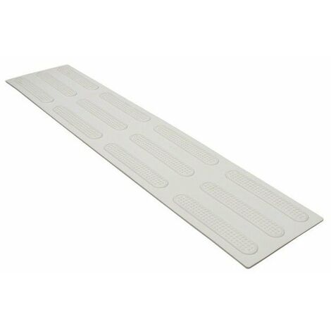 Dalle Podotactile Clous Caoutchouc 810x420x7 Blanc (1/2)