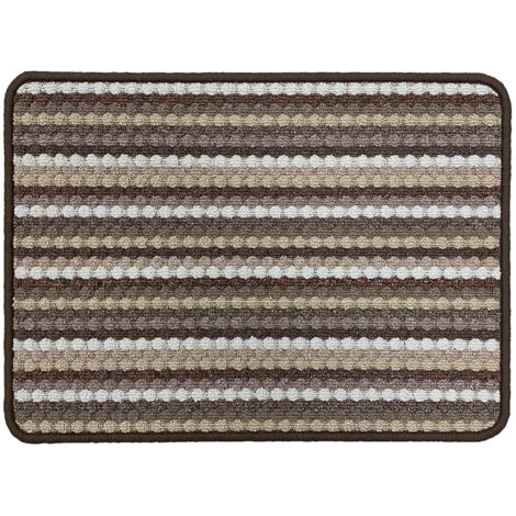 MULTI STRIPES 6914 BEIGE 40X60 10PIECES PAR CARTON, TAPIS À PLAT VICA 100030-831 (1/2)
