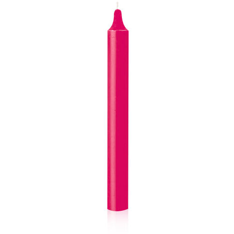 Bougie teintée fuchsia 21mm – Longueur 200mm – Pour décoration intérieure – Apporte une touche d'ambiance colorée