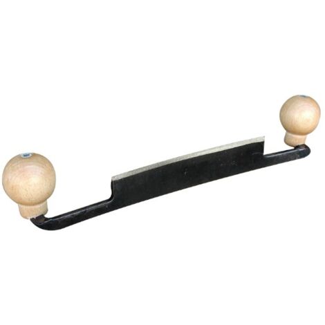 Outifrance – Plane de charron taillant 160 mm – Longueur 350 mm – Corps en acier – Taillant trempé pour coupe nette – Deux poignées en bois