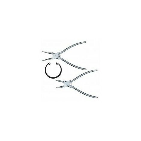 Pince à Circlips Hazet 1845C-12 - Longueur 140 Mm, Pour Circlips Intérieurs, Pointes Précises, Fabriqué En Allemagne