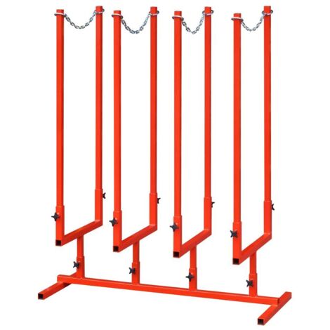Outifrance – Chevalet de sciage multi-bûches – Structure en tubes d'acier 25x25mm – Supports en 'U' 370x1000mm – Démontable pour rangement (1/3)