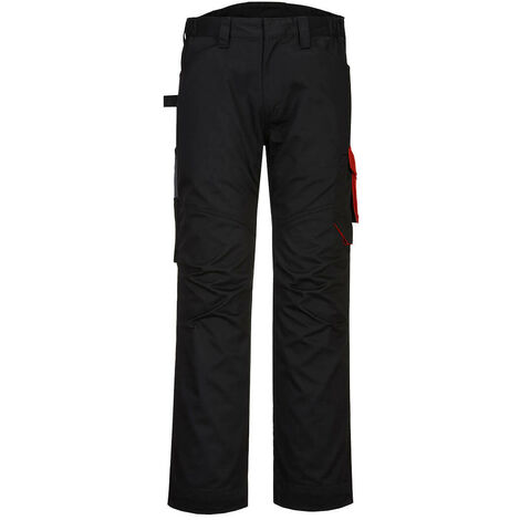 Pantalon De Service Pw2 Couleur : Noir/rouge Taille 54 - Portwest (1/2)