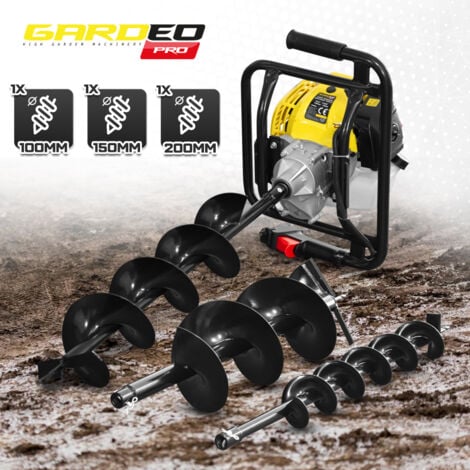 Tarière thermique 52CC + Mèche 150mm - Gardeo
