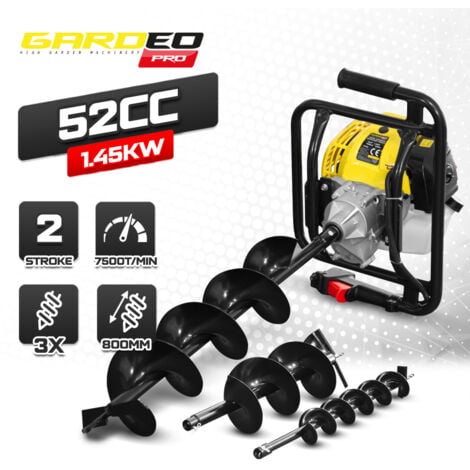 Tarière thermique 52CC + Mèche 150mm - Gardeo