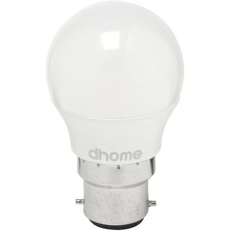 Ampoule Led Sphérique Douille B22 2700k 470lm - 5 Watts - Dhome