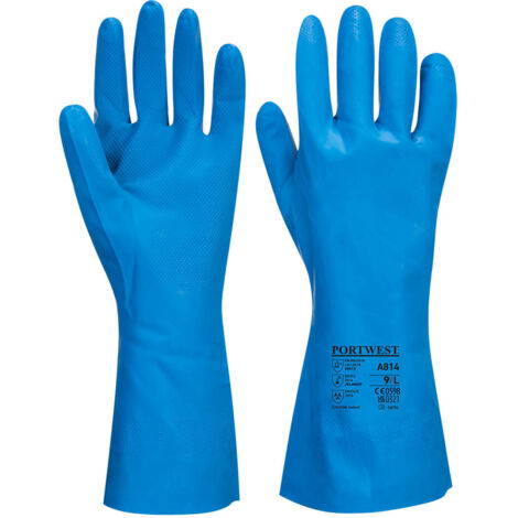 Gant Nitrile Contact Alimentaire Couleur : Bleu Taille S - Portwest