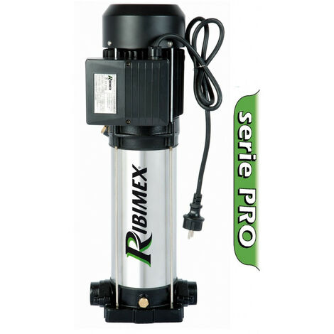 Ribimex – Pompe de surface inox 2200W multicellulaire 10 turbines – Débit 90 l/min – Hauteur refoulement 110m – Pour arrosage et pompage