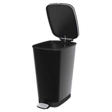 Poubelle pedale noire 45 litres - ABM (1/5)