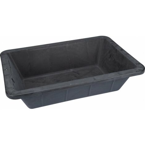 Auge en caoutchouc 25 L – Souple et robuste – Bords renforcés pour transport et mélange – Pour chantiers humides – Outibat