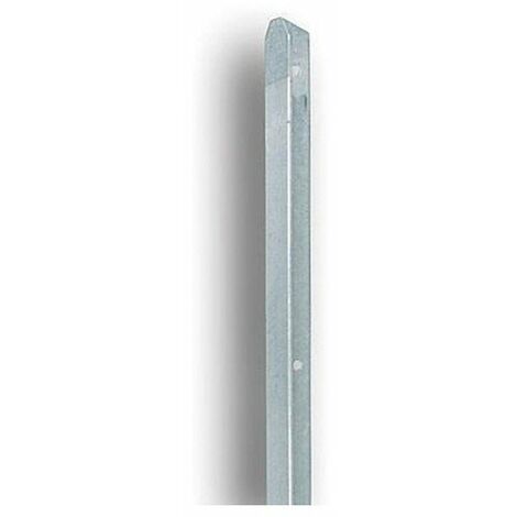 Filiac – Piquet de clôture galva 30 x 30 mm H 1,25 m – Épaisseur 3 mm pour terrains accidentés – Résistance à la corrosion (1/2)