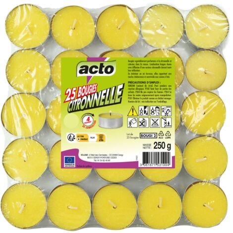 Mini Bougies Citronelle (1/4)