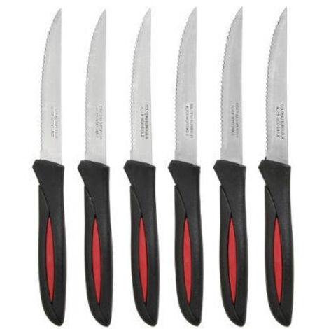 Couteaux à Viande Basic & Co Tranchant Efficace, Design Coloré - Basic & Co