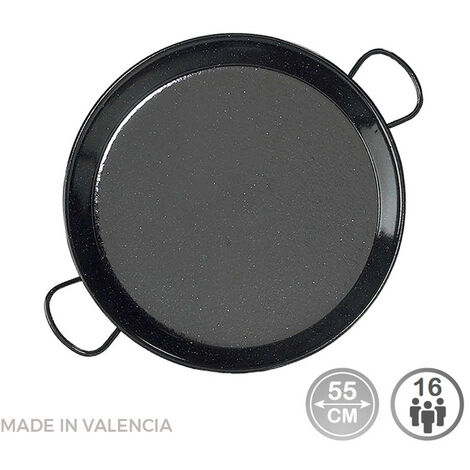 PAELLERA VALENCIANA ESMALTADA 16 RAC.