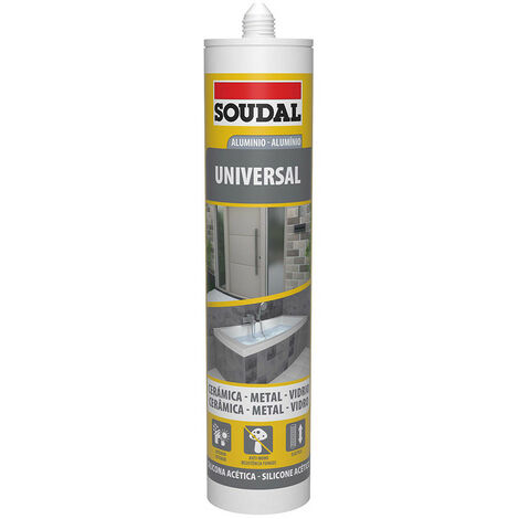 Soudal – Mastic silicone acétique 280ml – Très élastique pour joints intérieurs et extérieurs – Compatible avec brique, bois, carrelage, verre (1/3)