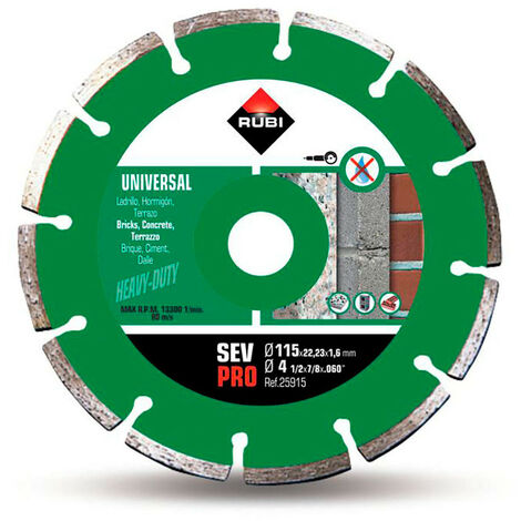 Disque Diamant Sev Ø115mm Pro 25915 Rubi