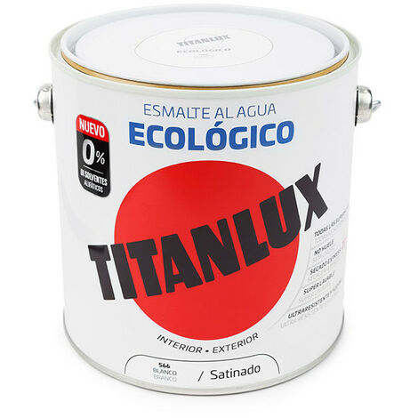 Émail À L'eau Écologique Blanc Satiné 2,5l Titanlux 01t056625
