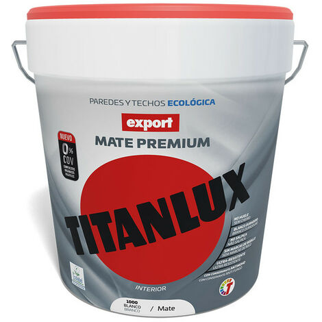 Peinture Vinylique Lavable Export Blanche Decoration 15l Titanlux F31110015