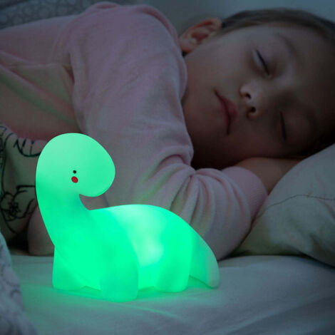 Lampe Dinosaure Lightosaurus Veilleuse Led Multicolore Tactile - Innovagoods (1/5)