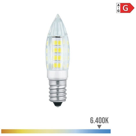 Ampoule LED puissance 3W CW culot E14 spherique blanc froid