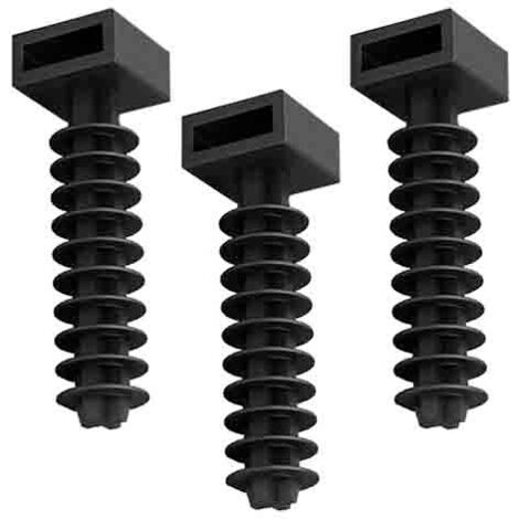Pack 100un Cheville Noire Pour Collier De Fixation N°6 (1/2)