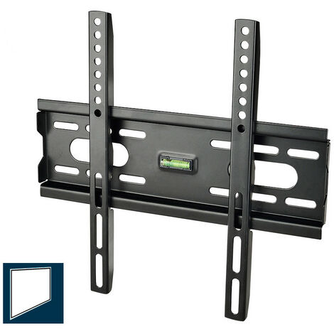 EDM – Support TV mural 15-42 pouces – Charge 40 kg – Acier haute résistance – Niveau inclus pour installation précise - LED 15-42
