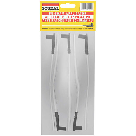 Soudal – Lot de 5 canules pour mousse polyuréthane – Application précise – Non compatibles avec adaptateur 2 en 1 – Pour cylindres manuels - w060109050-5 (1/4)