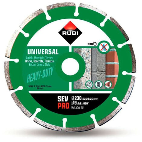 Disque Diamant Sev Ø230mm Pro 25916 Rubi