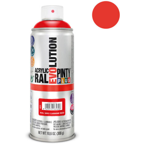 Peinture En Aérosol Pintyplus Evolution 520cc Ral 3002 Rouge Carmin (1/5)