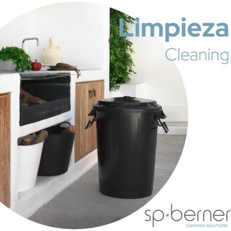 Poubelle Couleur Noire 100 Litres Sans Couvercle Sp Berner