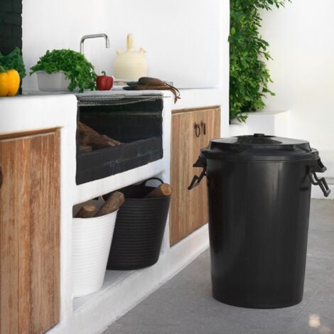 Poubelle Couleur Noire 100 Litres Sans Couvercle Sp Berner