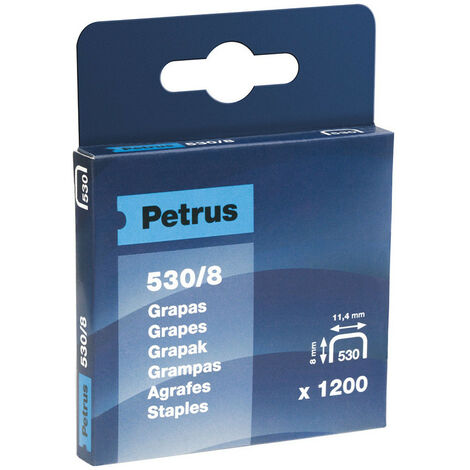 Boîte 1200 Agrafes Mod. 530/8mm 77514 Petrus (1/2)