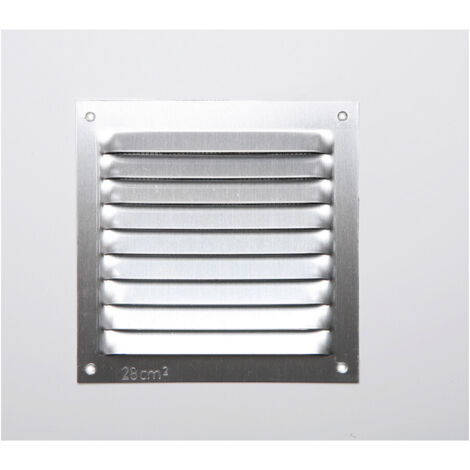 Grille Aluminium Fepre 100x100mm Design Sans Bord, Aluminium Naturel - Fepre (1/2)