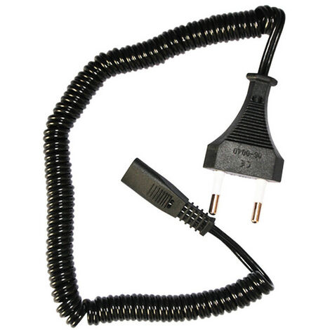 Rallonge Rasoir électrique Braun-philips 1,8m Torsadé (1/3)