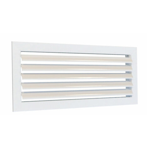 Atlantic – Grille aération VMC 400x200 – Conception robuste pour usage domestique et professionnel – Débit max adapté aux espaces confinés (1/2)