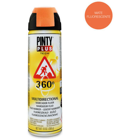 Peinture Fluo Orange 360° Pintyplus Marquage Fluo Orange 360° Professionnel - Pinty Plus (1/3)