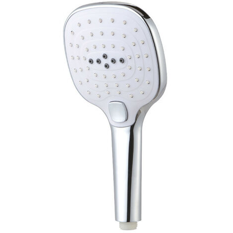 Poignée de Douche Carrée Anti-calcaire 3 Fonctions Couleur Chrome - EDM (1/3)