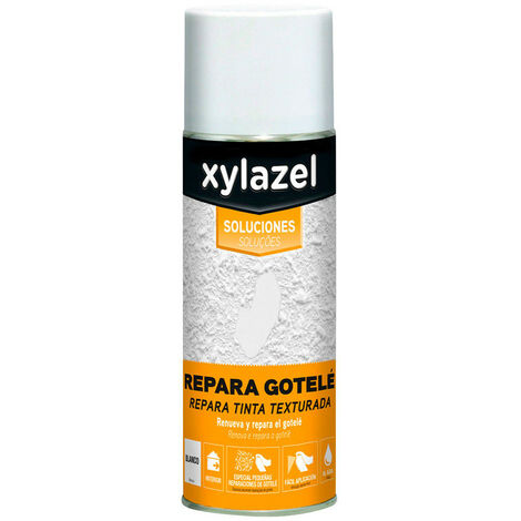 Spray réparateur crépi blanc 0,4L – Application facile pour surfaces intérieures texturées – Finition soignée avec buses multiples – Xylazel (1/2)