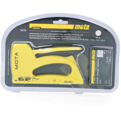 Agrafeuse Classique N° 3 + 1000 Agrafes 8mm Ge30 Mota (1/2)