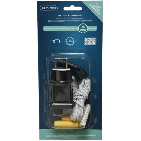 Connecteur éliminateur De Pile 9V - Remplace Une Pile 9V Par Une Alimentation Secteur, Pointe Négative