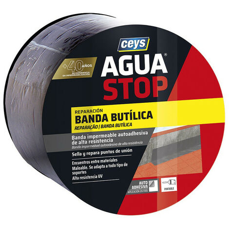 Aguastop Bande Butyle étanchéité Immédiate, Butyle Gris - Ceys (1/3)