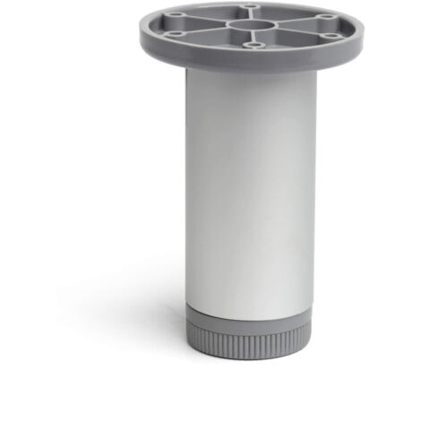 Pied cylindrique en aluminium de couleur anodisée mate mod.405. ø3,9x10cm REI (1/4)