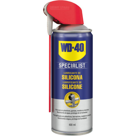 Wd-40 – Lubrifiant silicone 400ml – Protection contre l'humidité – Application précise avec cánula double action – Pour joints en caoutchouc et plastiques