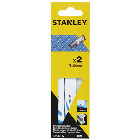 Lames Scie Sabre Métal Fin Stanley Coupe Précise Du Métal Fin - Stanley (1/2)