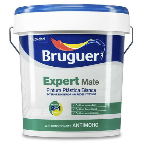 Peinture Pp Mat Blanc Expert 0.75l Pour Intérieur Et Extérieur 5222118 Bruguer (1/3)