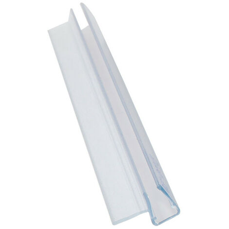 Joint transversal de cloison en PVC 2m – Pour verre 6 à 8mm – Dimensions 28,2 x 13mm – Finition transparente moderne – Micel
